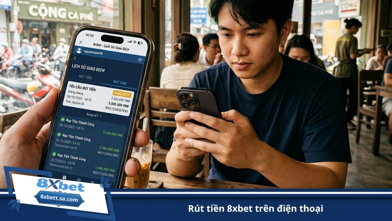 rút tiền 8xbet trên điện thoại