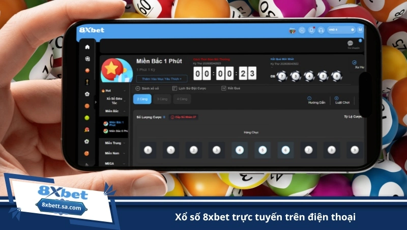 xổ số 8xbet trực tuyến trên điện thoại
